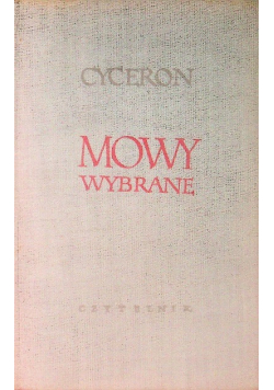 Cyceron Mowy wybrane