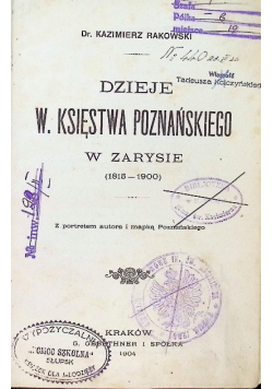 Dzieje Księstwa Poznańskiego 1904 r