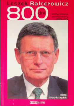 Leszek Balcerowicz 800 dni