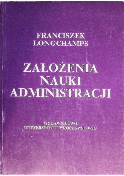Założenia nauki administracji