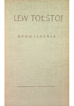 Tołstoj Opowiadania