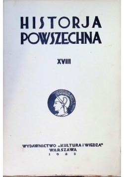 Historja powszechna Tom XVIII 1932 r.