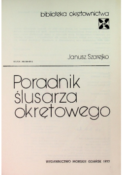 Poradnik ślusarza okrętowego