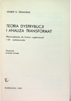 Teoria dystrybucji i analiza transformat