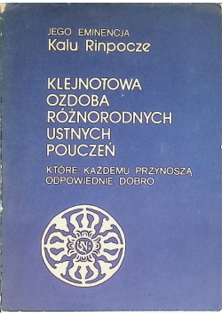 Klejnotowa ozdoba różnorodnych ustnych pouczeń