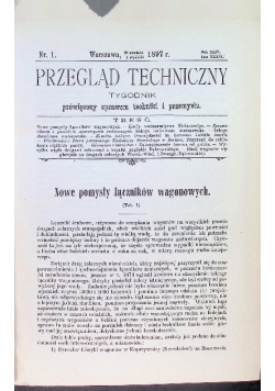 Przegląd techniczny Tom XXXVI 1998 r.