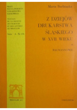 Z dziejów drukarstwa śląskiego w XVII wieku