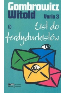 Varia 3 List do ferdydurkistów