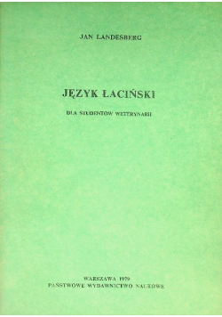 Język łaciński dla studentów weterynarii