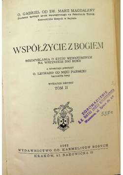 Współżycie z Bogiem Tom II