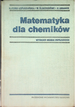Matematyka dla Chemików