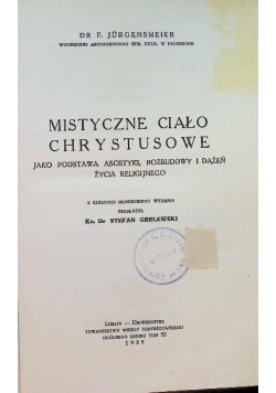 Mistyczne ciało chrystusowe 1939r