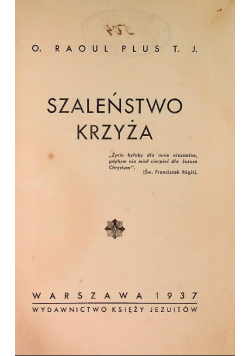 Szaleństwo krzyża 1937 r.