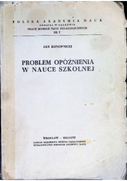 Problem opóźnienia w nauce szkolnej