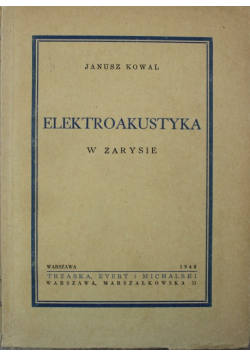Elektroakustyka w zarysie 1948 r.