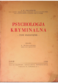 Psychologja kryminalna 1936 r.
