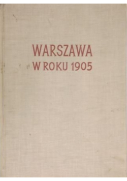 Warszawa w roku 1905