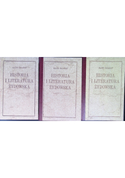 Historia i literatura żydowska Tom 1 do 3