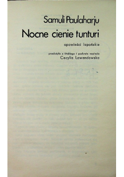 Nocne cienie tunturi