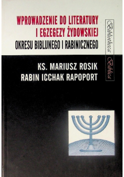 Wprowadzenie do literatury i egzegezy żydowskiej Dedykacja autora