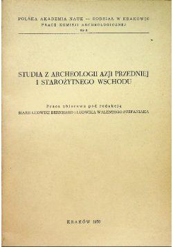Studia z archeologii Azji Przedniej i starożytnego wschodu
