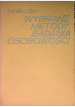 Wybrane metody badania osobowości
