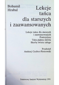 Lekcje tańca dla starszych i zaawansowanych