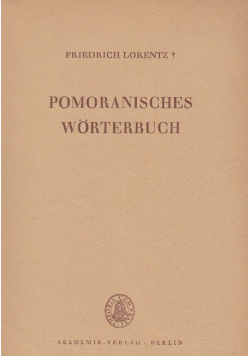 Pomoranisches Worterbuch Tom 2