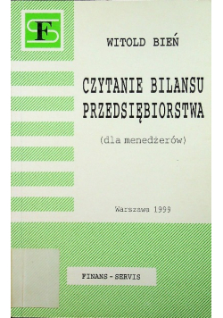 Czytanie bilansu przedsiębiorstwa