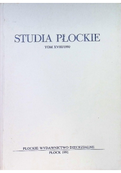 Studia Płockie Tom XVIII / 1990