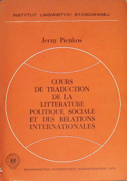 Cours de traduction de la literature politique soc