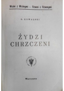 Żydzi chrzczeni 1935 r.