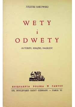 Wety i odwety