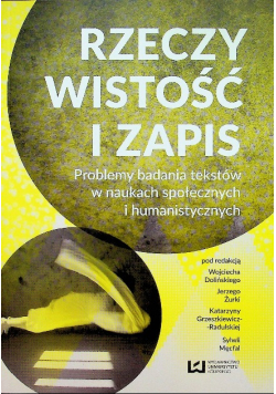 Rzeczywistość i zapis