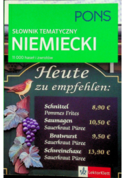 Słownik tematyczny niemiecki PONS