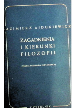 Zagadnienia i kierunki filozofii 1949 r.