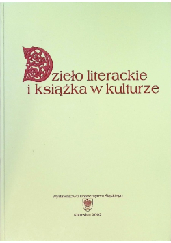 Dzieło literackie i książka w kulturze