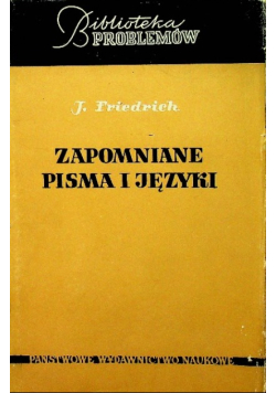Zapomniane pisma i języki
