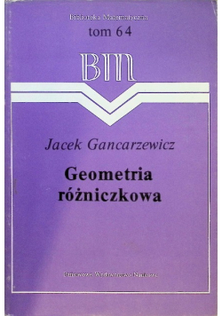 Tom 64 Geometria różniczkowa