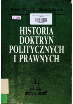 Historia doktryn politycznych i prawnych