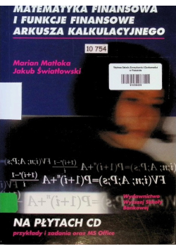 Matematyka finansowa i funkcje finansowe arkusza kalkulacyjnego