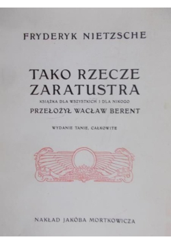 Tako rzecze zaratustra