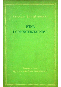 Wina i odpowiedzialność