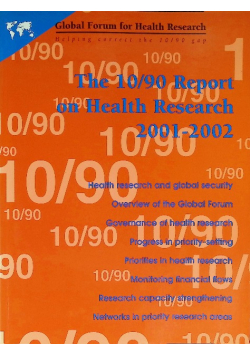 The 10/90 report on health research 2001 - 2002