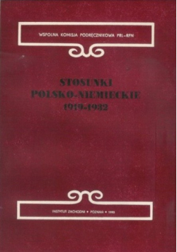Stosunki polsko niemieckie 1919 - 1932