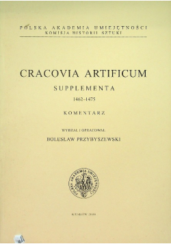 Cracovia artificum Supplementa 1462-1475