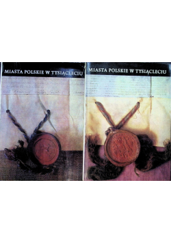 Miasta polskie w tysiącleciu Tom 1 i 2