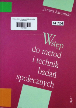 Wstęp do metod i technik badań społecznych