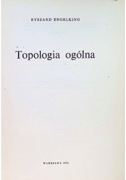 Topologia ogólna