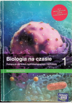 Biologia na czasie 1 Podręcznik Zakres podstawowy